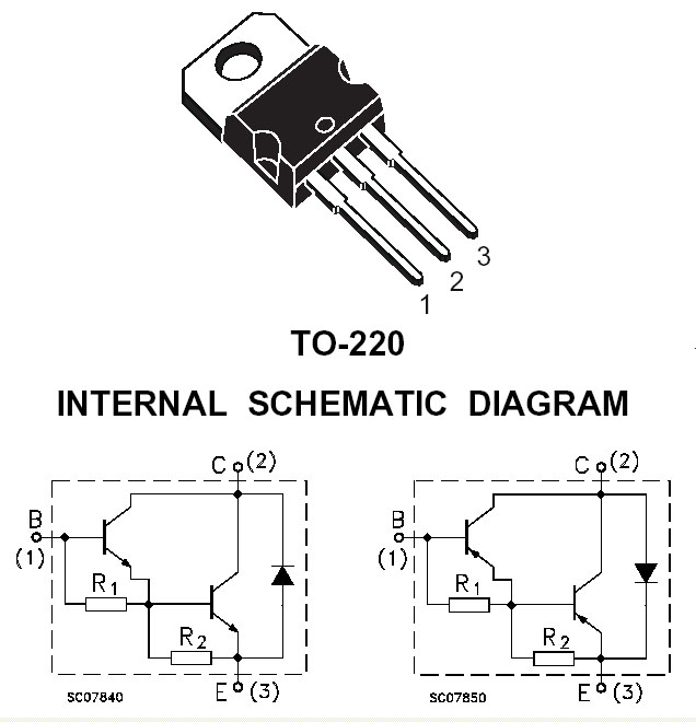 Transistor Darlington NPN 60V 5A 3-Pin 3+ Tab ON Pack of 20 Fairchild Semiconductor TIP120 