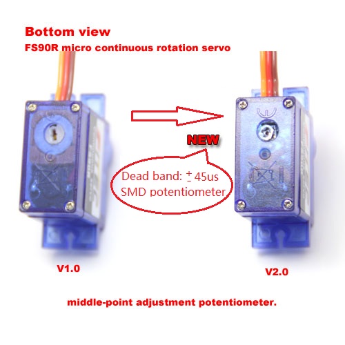 Pololu - FEETECH FS90R Micro Continuous Rotation Servo