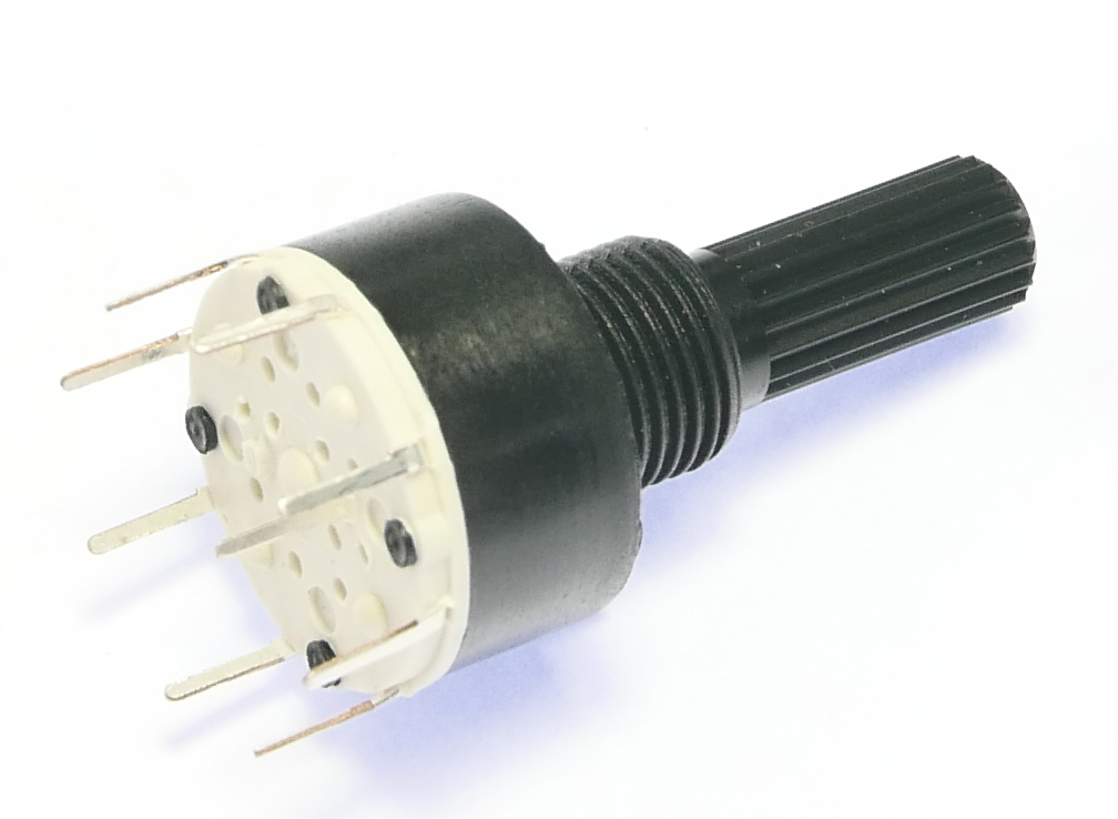 SR16A PCB Mount 16mm MiniRotary Switch 8 Way Switch Long Shaft