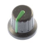 16/11.5mm Push Fit Knob with Green Pointer