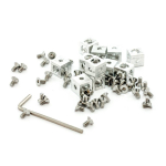 MakerBeam - Corner Cube Kit in Clear - Pack of 12 with Hex Key