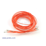 Pre-crimped Wire Female/Female 90cm Orange