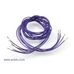 Pre-crimped Wire Female/Female 90cm Purple