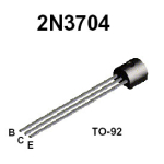 2N3704 50V TO92 NPN Transistor
