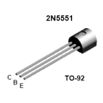 2N5551 160V TO92 0.6A NPN Transistor