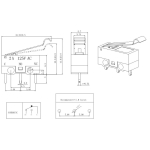 Subminiature microswitch with formed roller lever