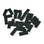 Makertronics Pack of 25, 2-way Crimp Housings for Pre-Crimped Wires