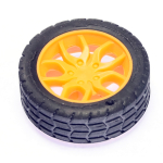 Makertronics Orange Wheel 30x10.5mm for 2mm Shafts