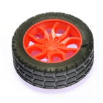 Makertronics Red Wheel 30x10.5mm for 2mm Shafts