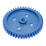 MOD 1 rectangular drive 45 tooth gear