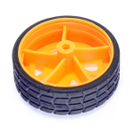 Makertronics Orange Wheel 30x10.5mm for 2mm Shafts
