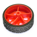 Makertronics Red Wheel 30x10.5mm for 2mm Shafts