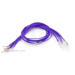 Pre-crimped Wire Male/Female 30cm Purple