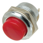 Push Button Switch SPST Red
