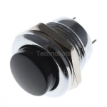 Push Button Switch SPST Black