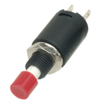 Small Latching Push Button Switch, Red