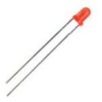 3mm LED Flashing Red 12V