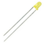 3mm LED Yellow 12V