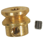 10mm Brass Pulley with Grub Screw