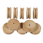 30mm Wooden Pulley Pack of 10