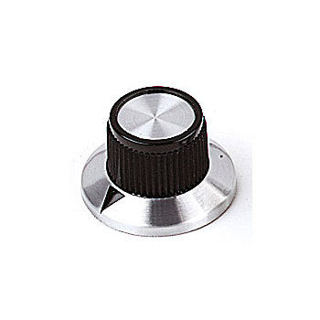 24mm Chrome Knob with Arrow for 6.35mm Shafts