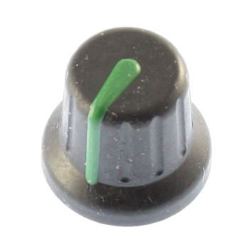 16/11.5mm Push Fit Knob with Green Pointer