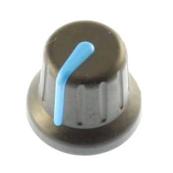 16/11.5mm Push Fit Knob with Blue Pointer