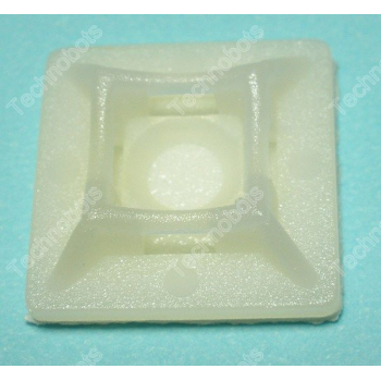 Cable Tie Base Self Adhesive 19mm Square - Pk 10