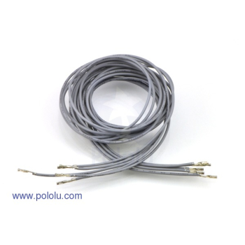 Pre-crimped Wire Female/Female 90cm Grey