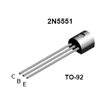 2N5551 160V TO92 0.6A NPN Transistor