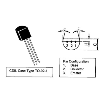 BC212L TO92 45V PNP Transistor