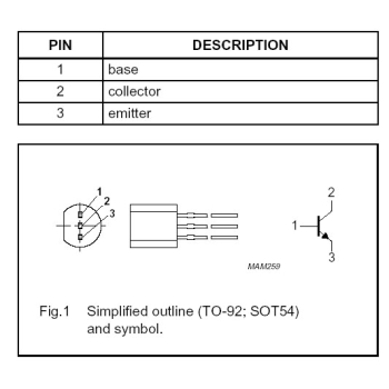 BC639 NPN 80V 1A TO92 Transistor