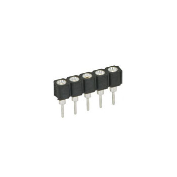 Turned Pin SIL PCB Socket 5-way