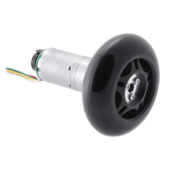 Pololu 70mm scooter wheel with adapter and motor