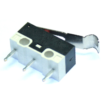 Subminiature microswitch with simulated roller lever