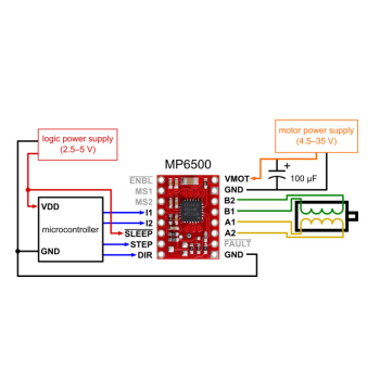 MP6500 Wiring with Digital Current Control