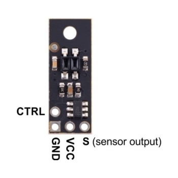 Pin out diagram of the reflectance sesnor