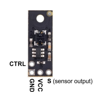 Pin out diagram of the reflectance sesnor