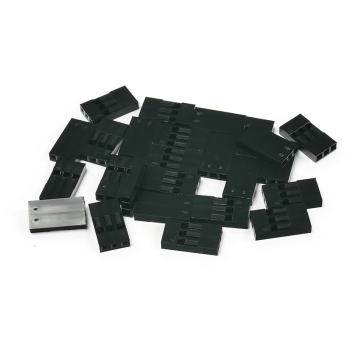 Makertronics Pack of 25, 3-way Crimp Housings for Pre-Crimped Wires