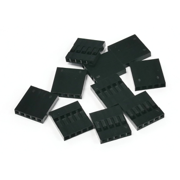 Makertronics Pack of 10, 5-way Crimp Housings for Pre-Crimped Wires