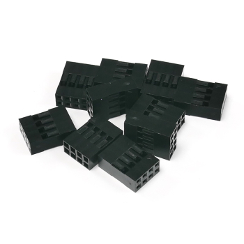Makertronics Pack of 10, 2x4-way Crimp Housings for Pre-Crimped Wires