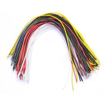 Makertronics 200mm Pre-Tinned Equipment Wire, 5-Colours, Pack of 100