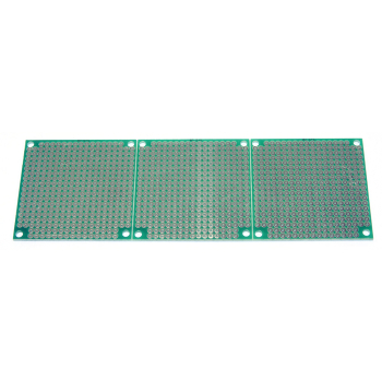 Pack of 3 5x5cm prototype PCBs