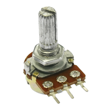 Long shaft single gain potentiometer