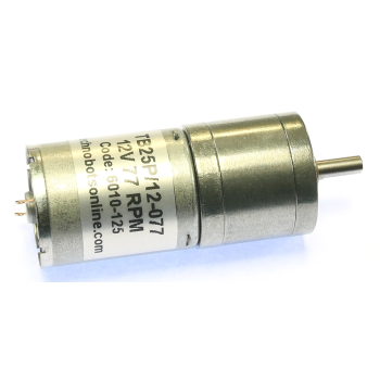 12V 77 rpm geared motor