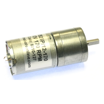 12V 170 rpm geared motor