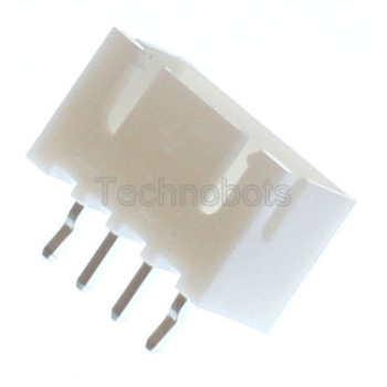 JST XH 2.5mm 4-Way Straight PCB Header (Male Socket)