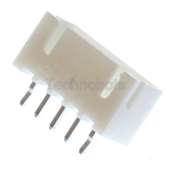 JST XH 2.5mm 5-Way Straight PCB Header (Male Socket)