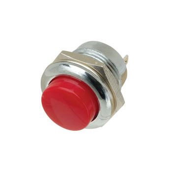 Push Button Switch SPST Red