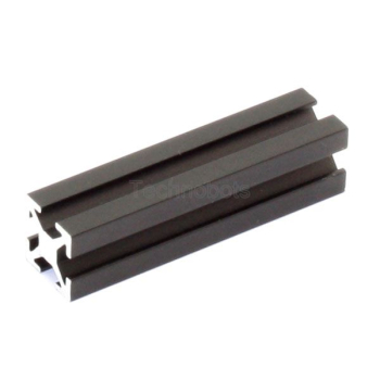 MakerBeam - 40mm Long Black Anodised Beam, Threaded